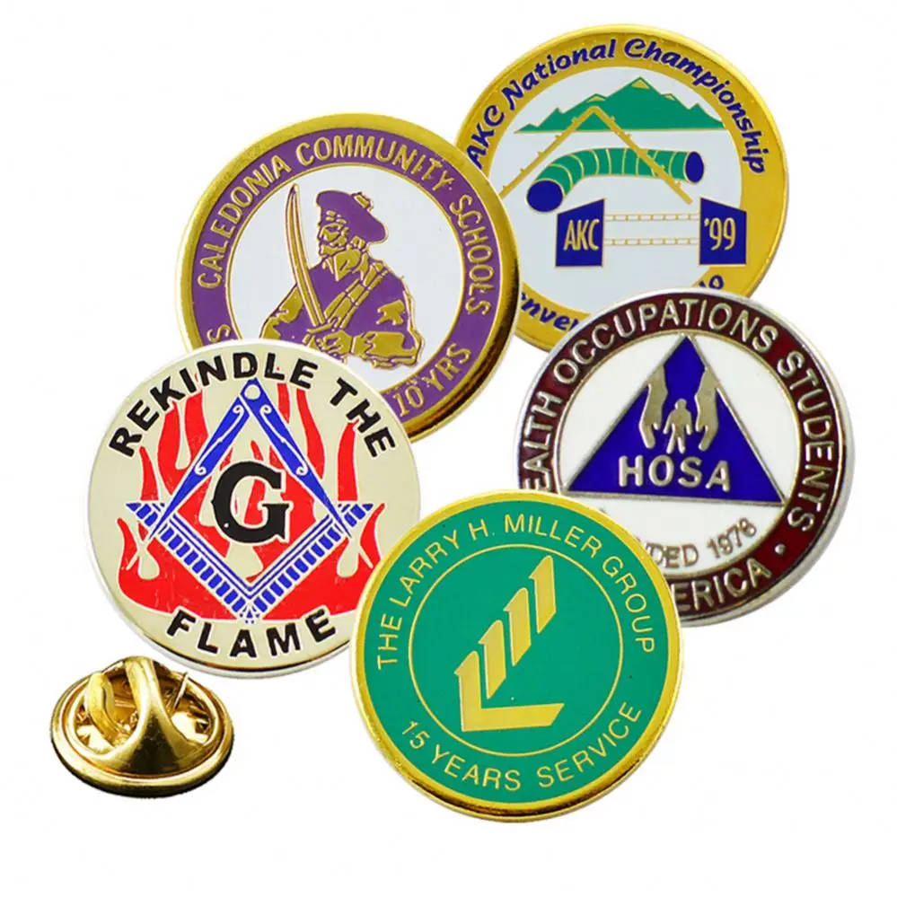 Lapel Hat Pins For Club Badges High Quality Custom Logo Anime Design Badge Custom Pins Metal Logo Badges