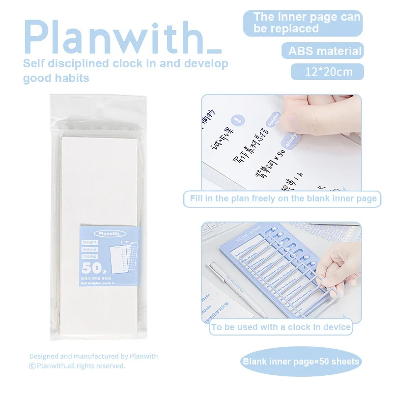 Hot New Product Reusable Chores Checklist Daily Planner Memo Plastic Board Chore Chart Responsibility Behavior Card