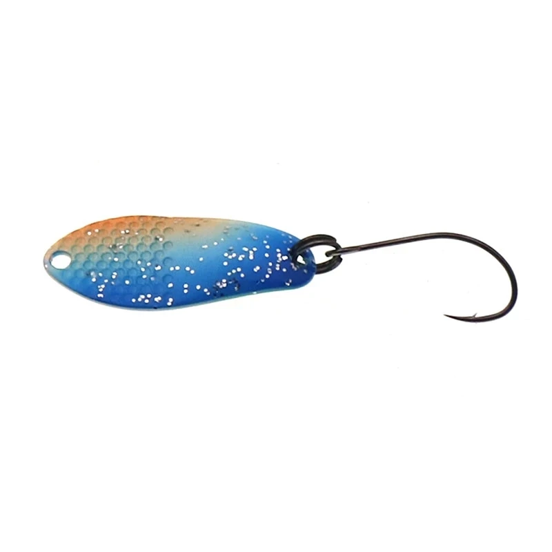 1.7g 27mm Pink UV Trout Fishing spoon Lure Single Hook Metal Spoon Lures  Artificial Bait Bass Perch Spinner