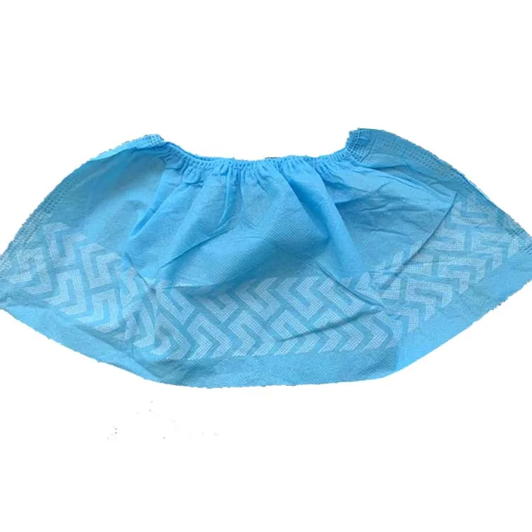 disposable waterproof pe non woven cpe polyethylene Anti Slip Protective safety protector printing Protective medical shoe cover