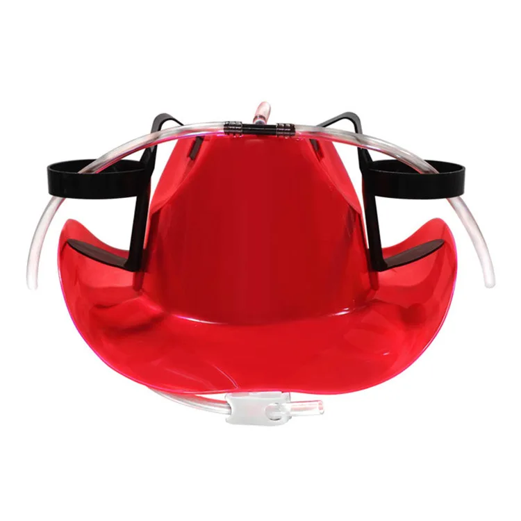 Wholesale Cheap and Hot Sale Amazing Custom Drinking Beer Helmet Popular Plastic Drinking Cowboy Hat