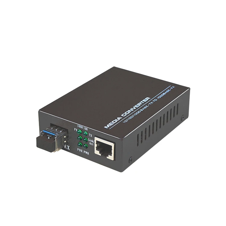 10/100/1000M Ethernet to Fiber Converter with SFP Slot Gigabit 1000M SFP Media Converter