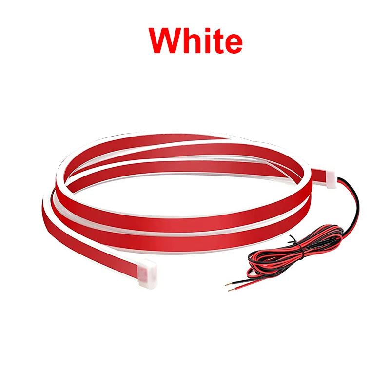 Car LED Hood Light 12V Flexible Waterproof Daytime Running Light APP Wireless Control RGB LED Strip Auto Decorative Light