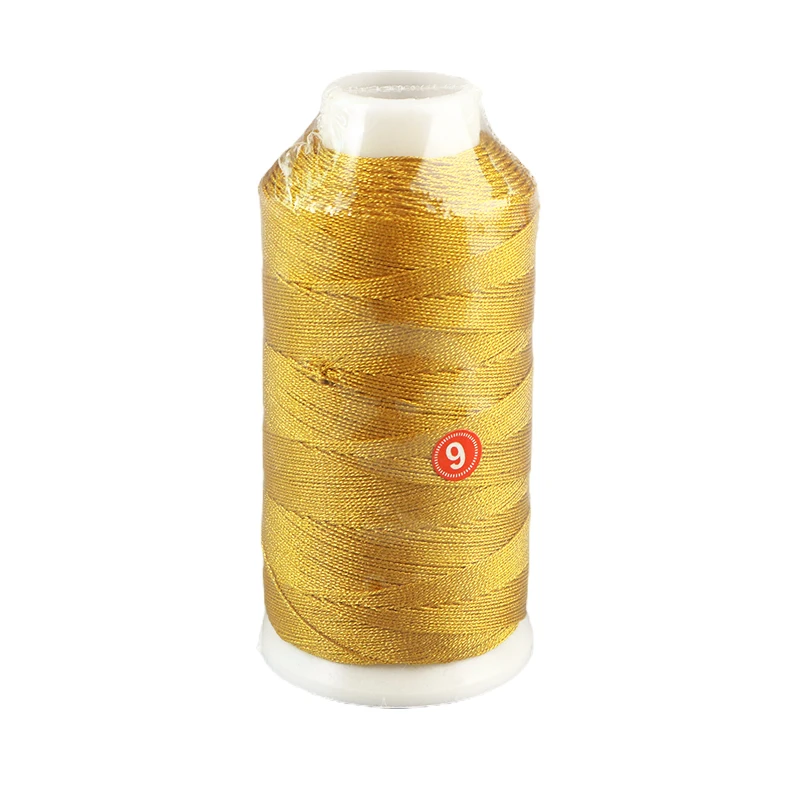 Wholesale processing gold and silver thread Polyester Metallic Yarn Embroidery Machine Threads