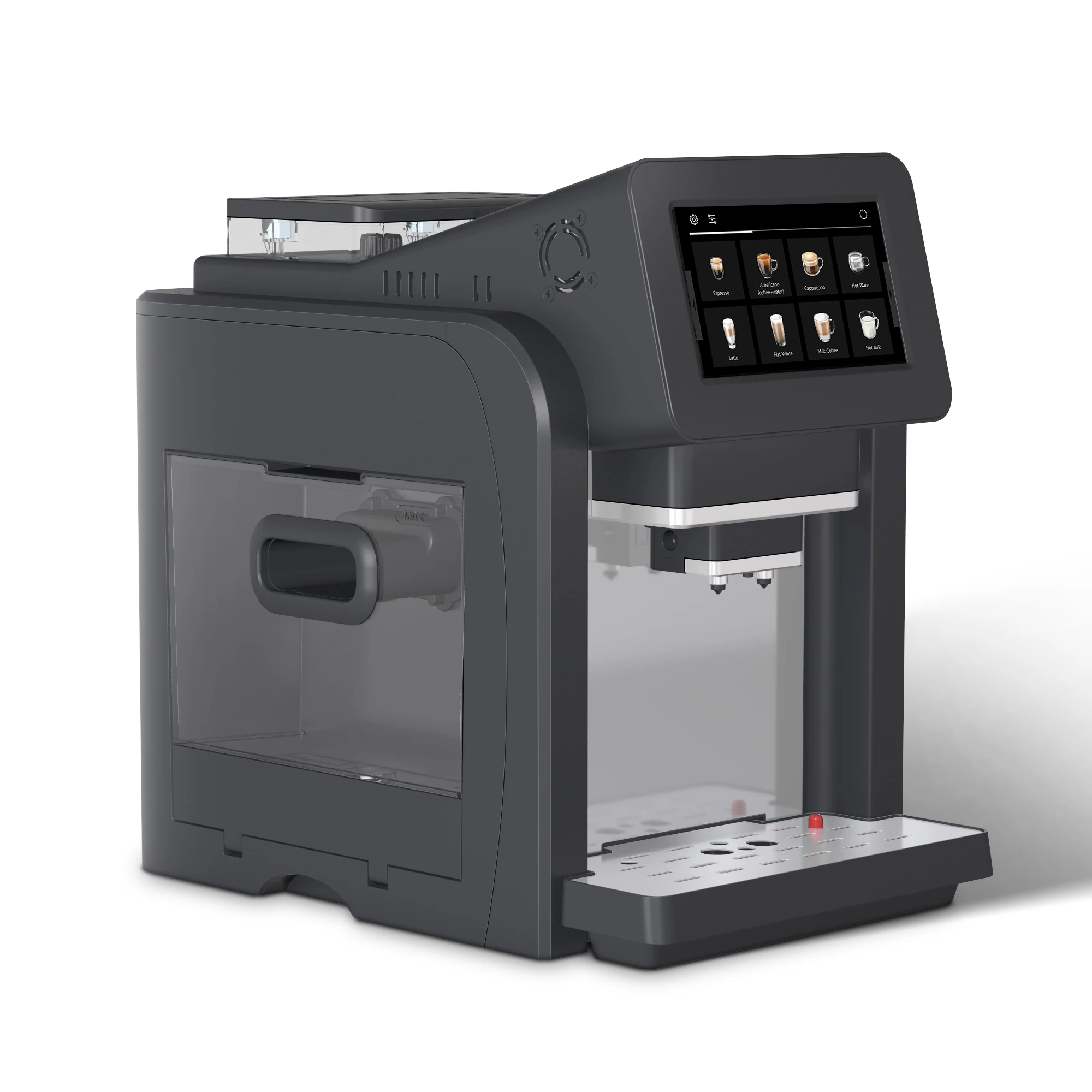 Home Professional Cappuccino Latte Espresso Office Business Commercial Fully Automatic Coffee Vending Machine With Grinder