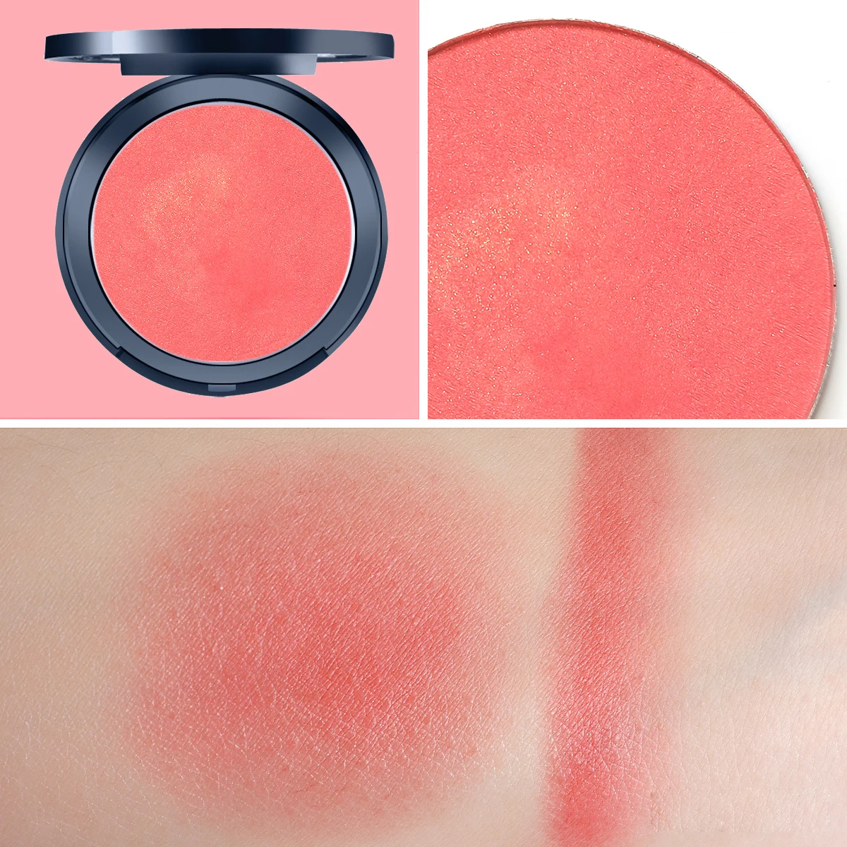 Muting Waterproof Custom Cheek Blusher Palette Powder Soft And Delicate Makeup Blush Packaging Blush Private Label