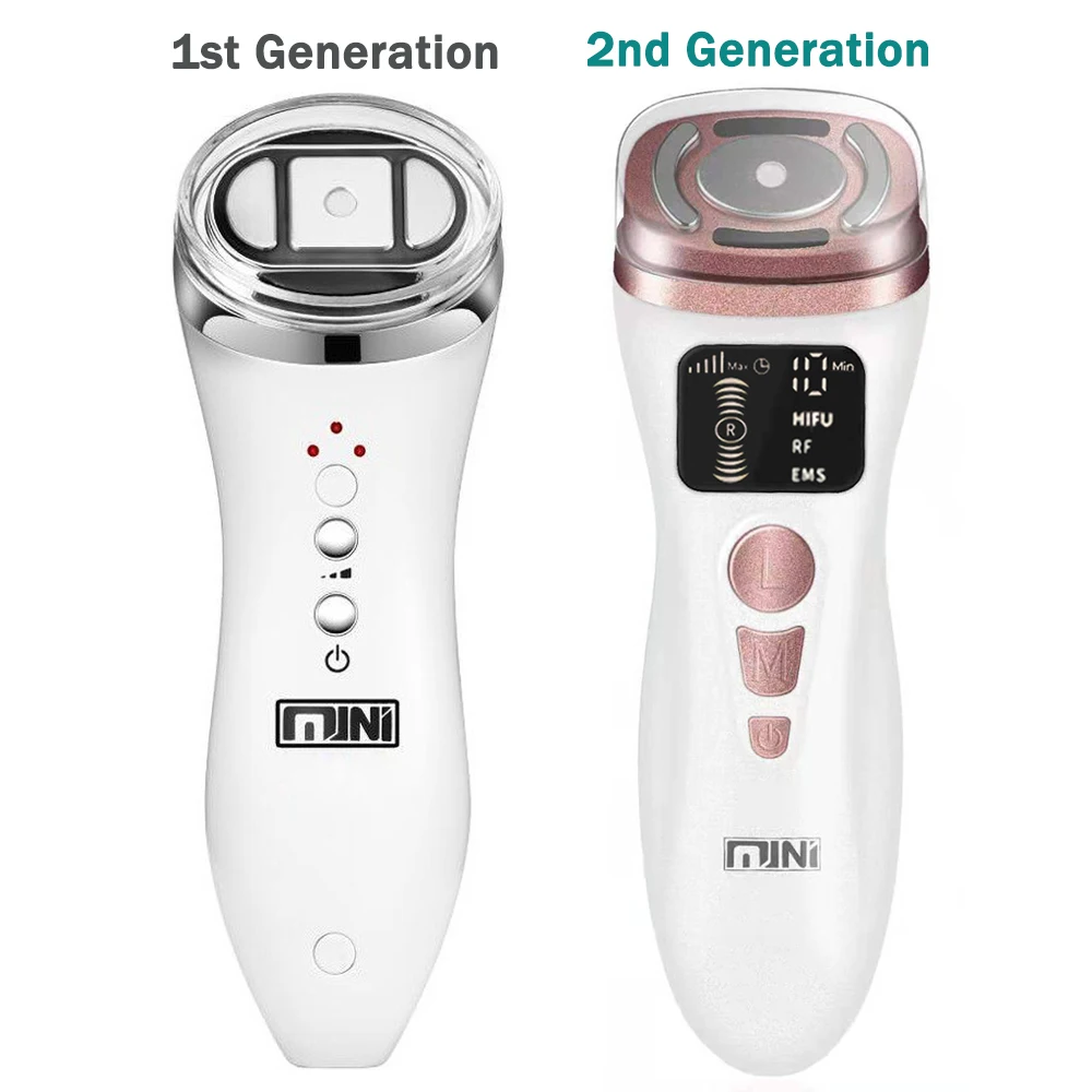 New Mini-HIFU Machine Ultrasound RF Fadiofrecuencia EMS Microcurrent Lift Firm Tightening Skin Wrinkle Anti-aging Machine