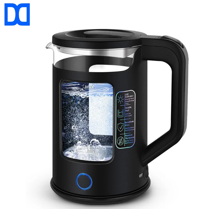 Высококачественный электрический чайник для подогрева воды, 1,5 л, защита от кипячения и сохранения тепла