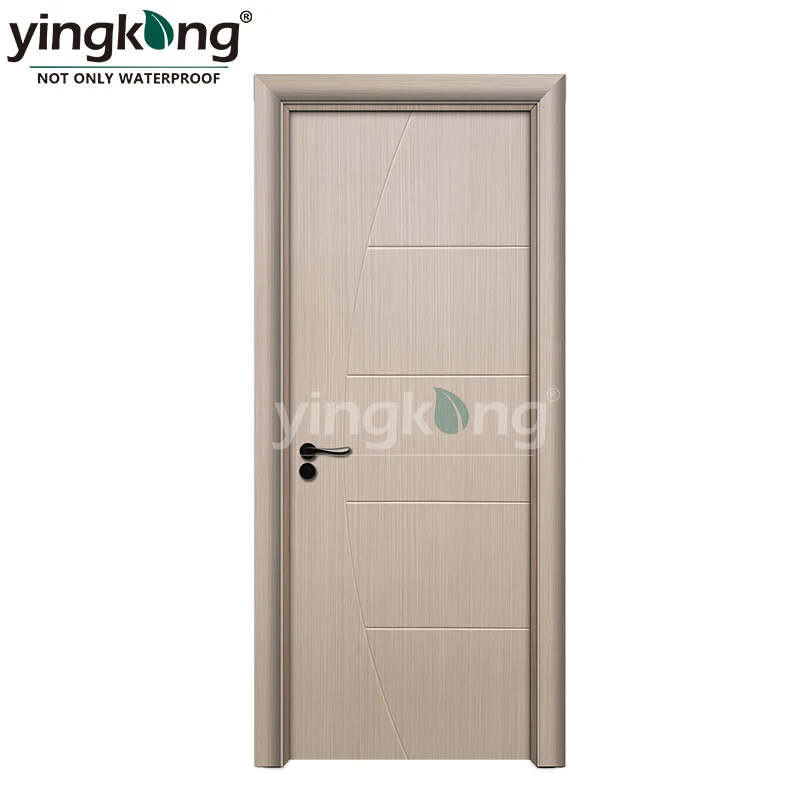 Yingkang Factory Wpc Wooden Door For Houses Interior Room Waterproof Prehung For Office Bathroom For Apartment