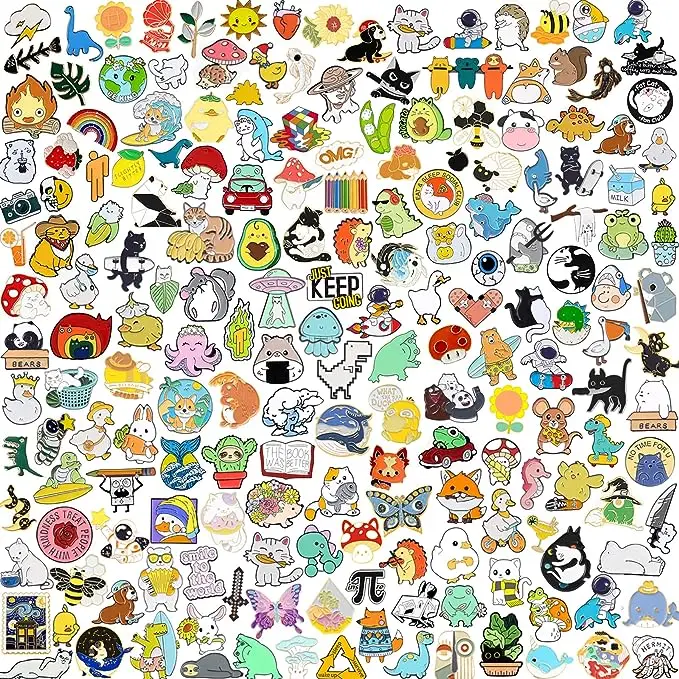 Customized Enamel Brooch Bulk Set Lapel Badges Cartoon Plant Funny Button pin Jewelry for Backpack Cloths Hats Jacket Decoration