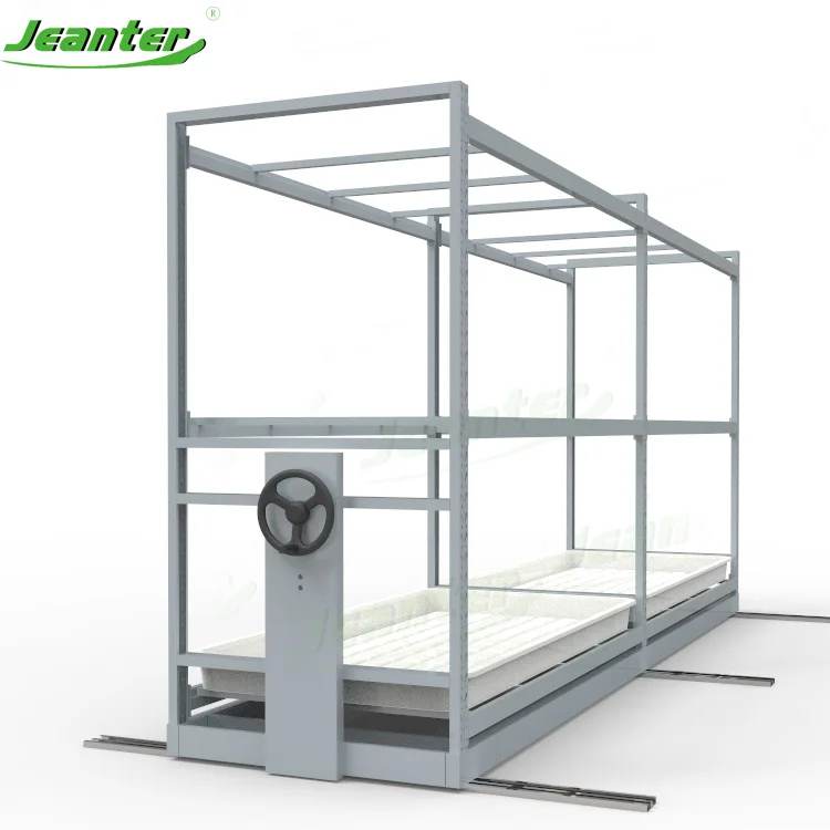 Automatic Micrograms Grow Kit Racks Shelves Farming Movable Hydroponic Vertical Grow Rack