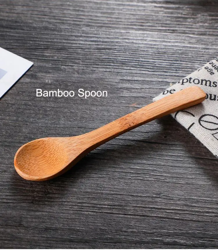 3 pcs bamboo glass storage jars sets for kitchen food spice jars set