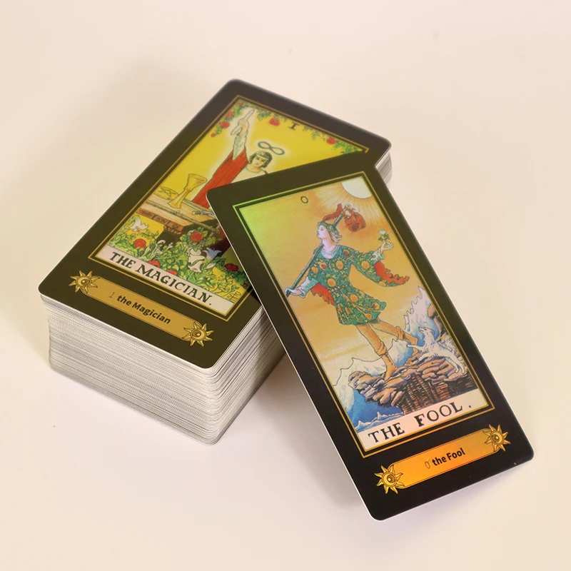 Tarot card A.E. WHaite  78 classic Waite Tarot cards/set with instruction manual for laser flash card divination  Desktop games