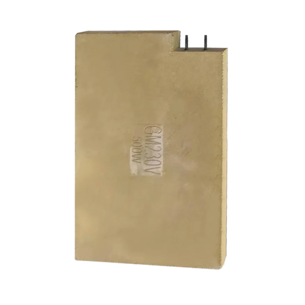Inertia thermal Magnesia ceramic block 750 W M1530 thickness 20 mm 6.3 mm terminals built in Iron chromium aluminum heating wire
