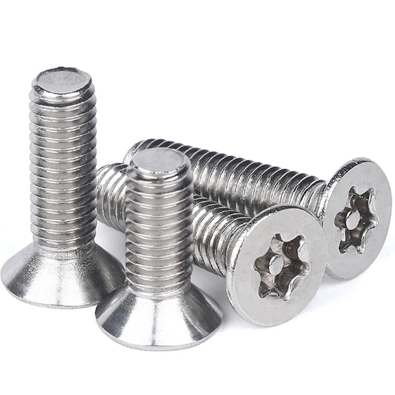 China Customized 304 stainless steel M6 flat countersunk head bolts hexagon socket screws Phillips Drive Machine Screws
