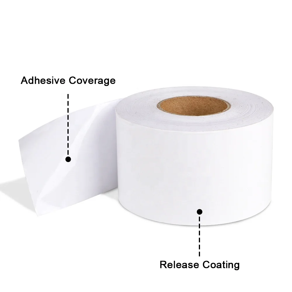 Custom Label Roll Adhesive Label Sticker Roll Without Liner Bar Code Sticker Price Tag Thermal Label Roll For Supermarket