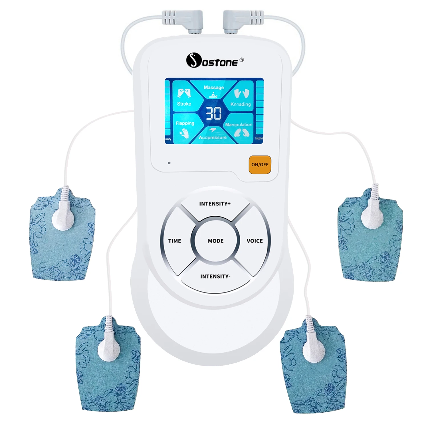 Portable medium frequency electronic pulse therapy instrument
