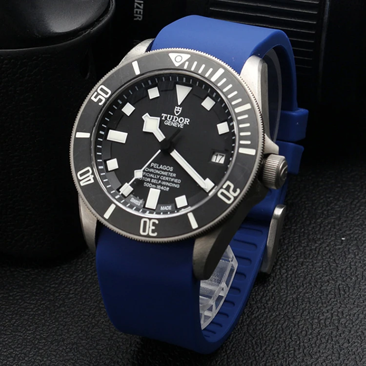 Curved End 20mm Rubber Silicone Watch Bands For Omega-Watch AT150 Seamaster-007 for Seiko-Strap Brand Watchband