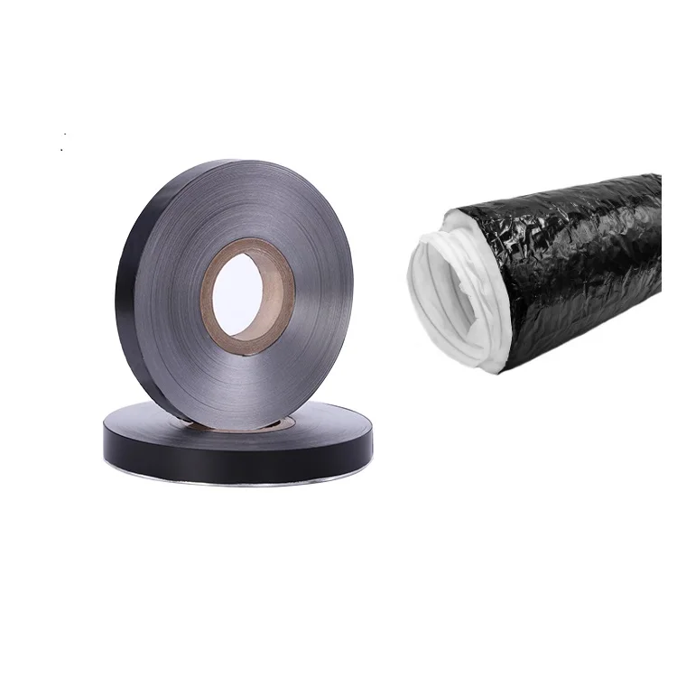 3 Inch Width 12u Thick Metalized Polyester film for Flexible Duct