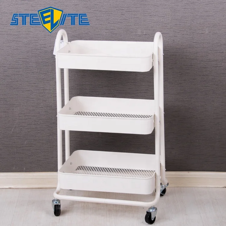 Steel Frame Three Layers Barber Trolley Beauty Salon Trolley