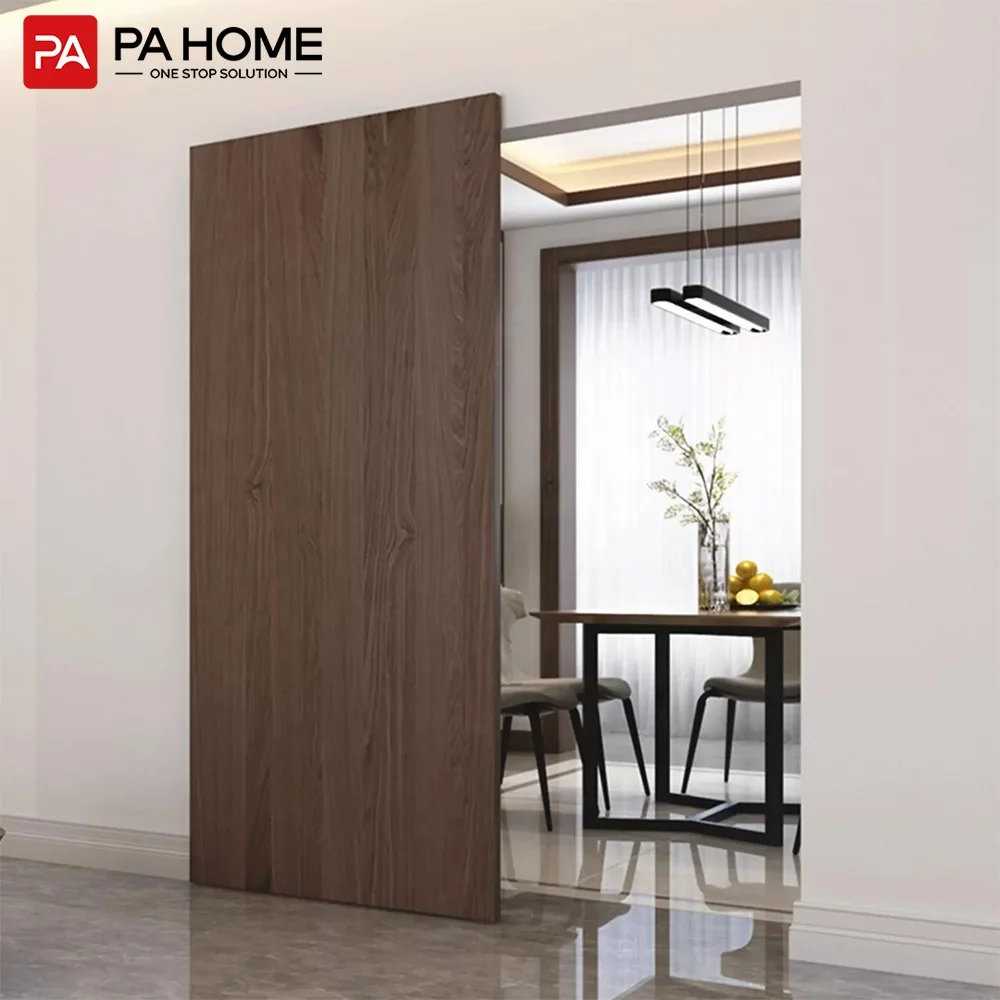 PA Modern  Aluminum Profile Floating Wall Mount Panel Sliding Invisible Secret System Hidden Interior Doors For Kitchen