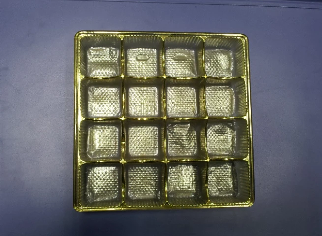 PVC PET Golden Silver Blister Tray Box Container