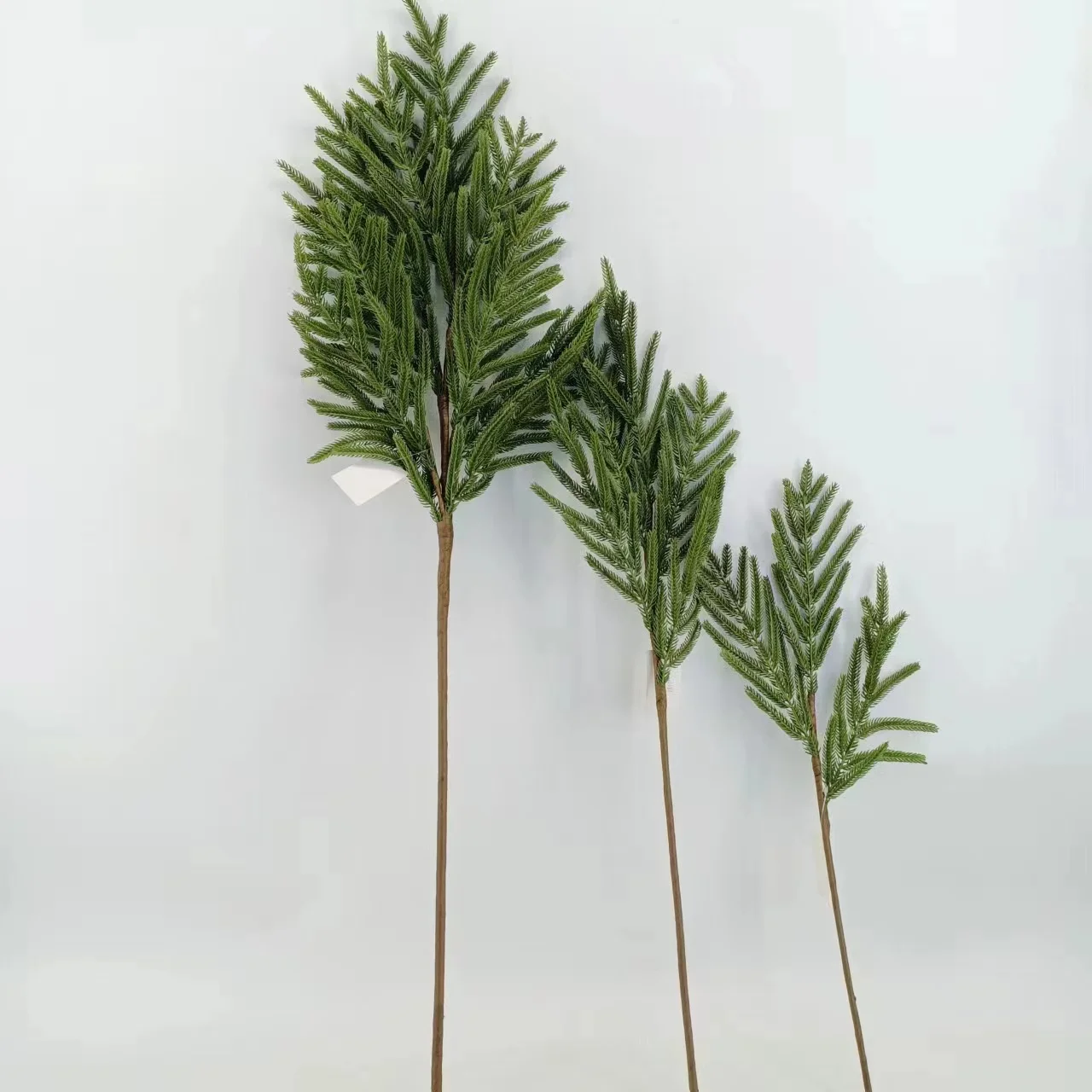 Factories wholesale Norfolk pine  stems Touch soft green plant home decor