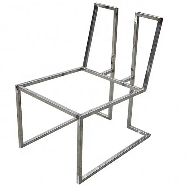 Customized stainless steel fabrication square tube bending welding metal chair rack