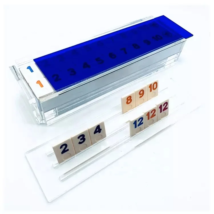 Acrylic Rummy Travel Game Tiles Original Board Game Digital Game Entertaining Israel Mahjong