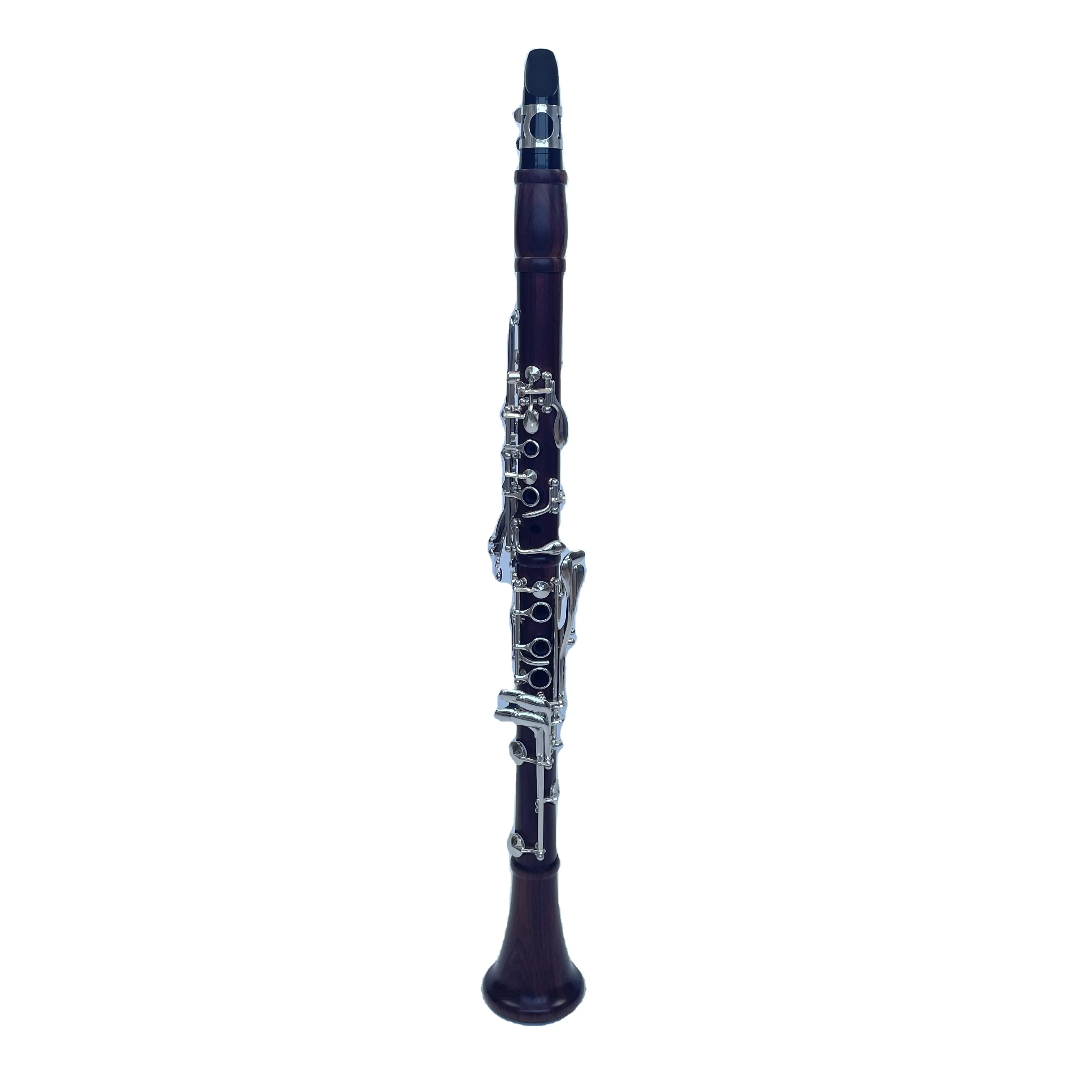 Professional 17 Keys Clarinet Bakelite Mouthpiece Rosewood Body Clarinet Musical Instrument with Silver Plated Keys