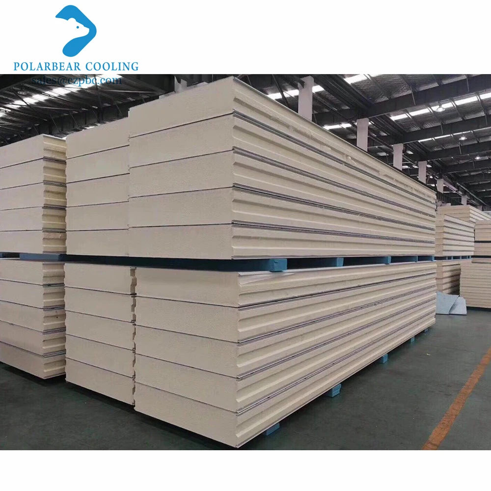 Vacuum Insulation Panel PU/PIR Polyerethane Polyiso Sandwich Panels for Cold Room