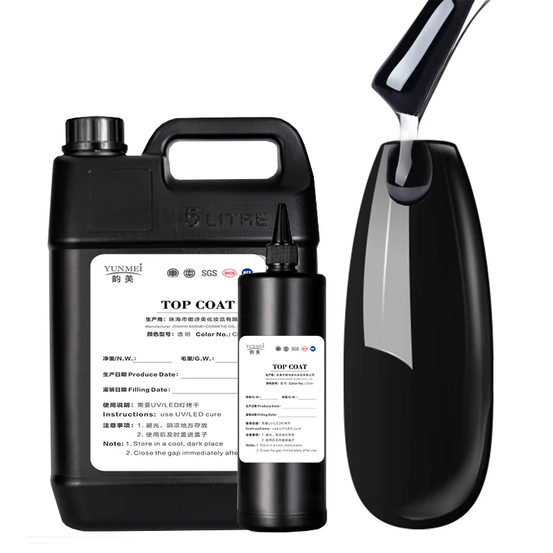 OEM/ODM High Quality Top Coat Base Coat Uv Gel Top Coat Matt Top Gel Soak Off Gel Nail Polish Private Label Velvet Uv Top Coat