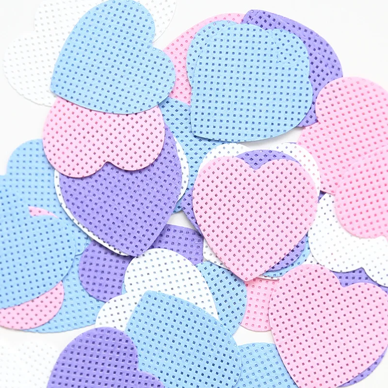 50pcs/Box Heart Nail Wipes Cotton Pads Polish Remover Cleaner Manicure Paper for Diamond Painting