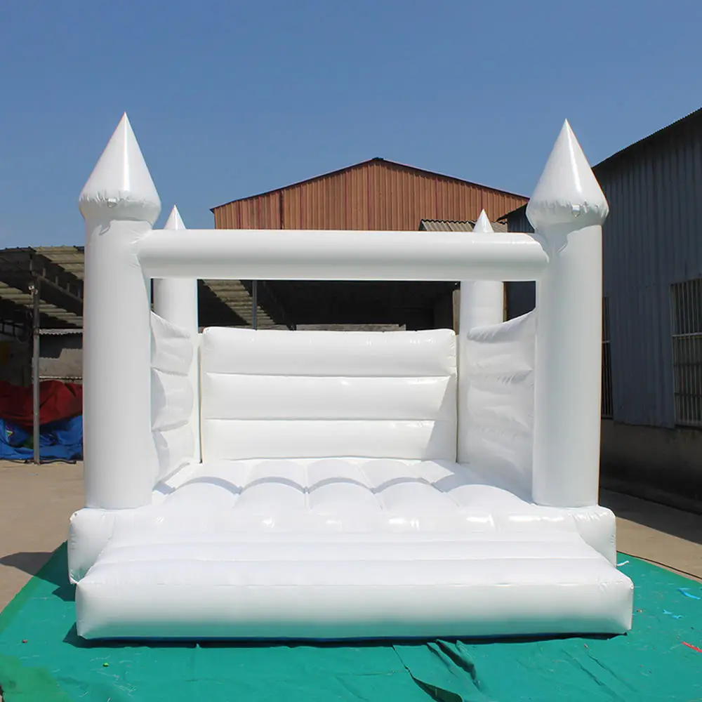 Customized Rainbow Inflatable Bouncy Castle and Slide Combo Commercial Bounce House Toddler Jumping Outdoor