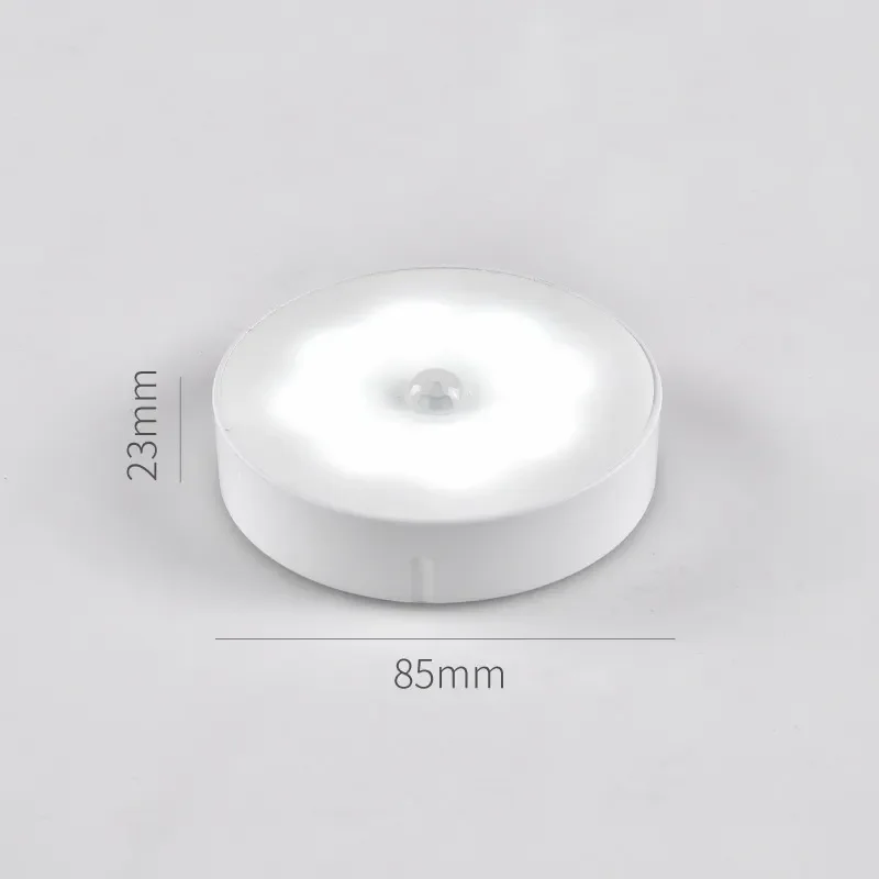 8 LED Cabinet Light Smart Body Motion Sensor Activated Night Light Induction Lamp
