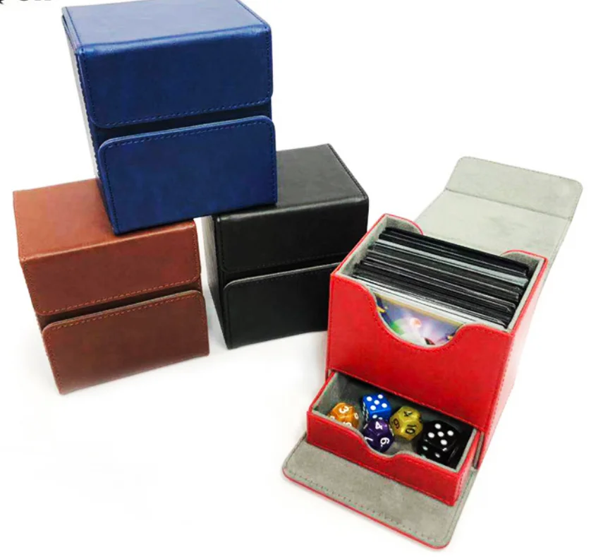 YYL-DB08 bcw UG high quality MTG Premium PU leather card storage box Magic case board game FOW Yugioh deck box