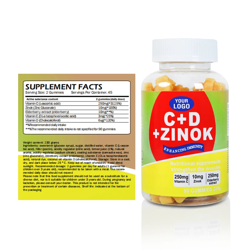 OEM Vitamins Gelatin Gummy Digestion Immune Enhance Promote Metabolism Probiotic Gummies