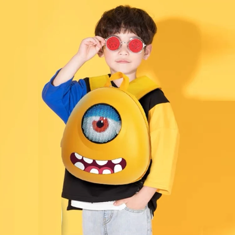 Crelander Kindergarten Cartoon School Bag Lightweight Waterproof Children Kids Backpack With LED Display