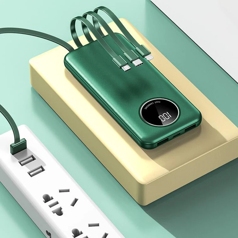 Wholesale Power Bank 50000 mah Four Port Output Digital  Portable External Power Bank 10000mah