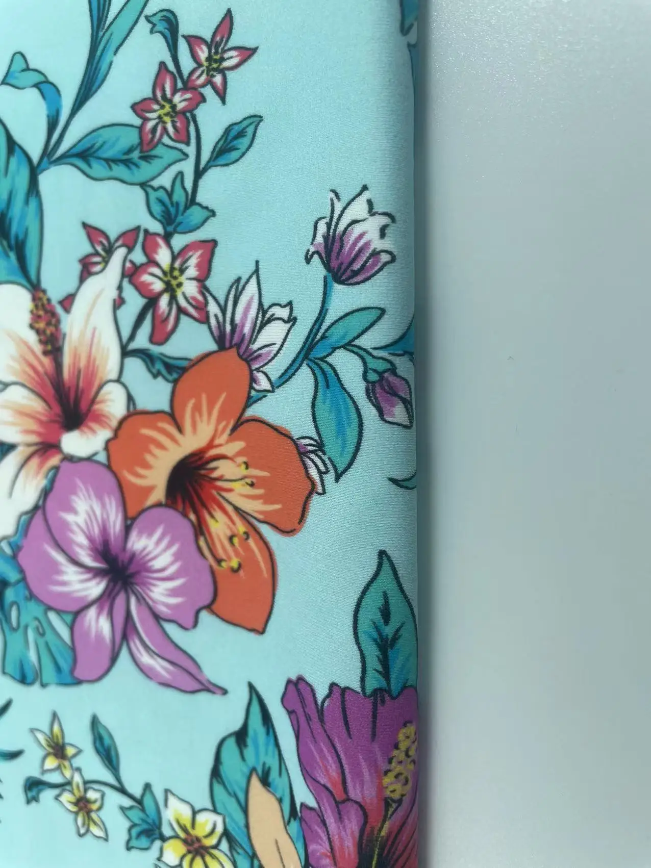 Wholesale price customized design printed nylon/spandex knit swimsuit fabric for swimwear