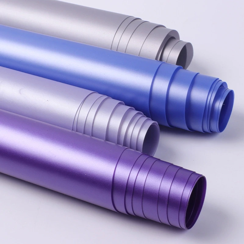 S014 Matte Pearly Translucent PVC plastic film 0.3mm printing faux leather for accessories craft stationery further processing