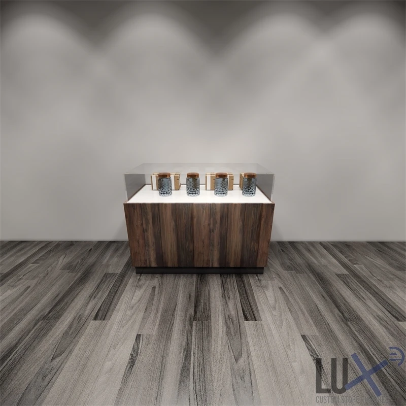 LUX дизайн травы дым CBD Vape мебель магазина дисплей торговое оборудование Витрина Полка для индикатора табака чехлы с подставкой