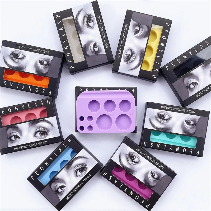 Lash Lift Palette Brow Lamination Pallet Lifting Tint Tray Reusable Silicone Dye Plate Dish Perm Container