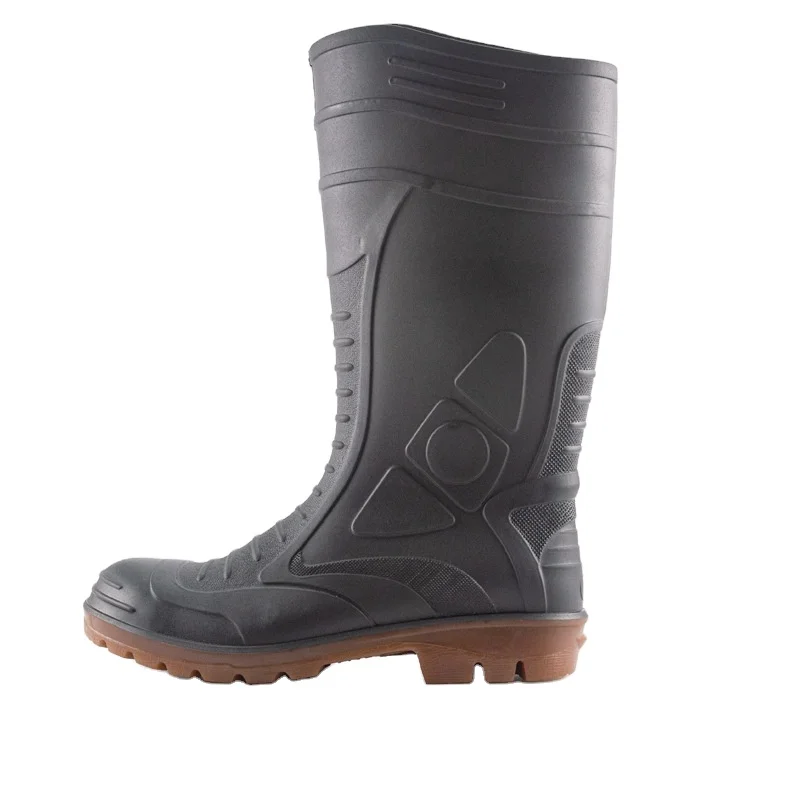 Cheap Oil Acid Alkali Resistant Waterproof Rain Boots Farmer Safety Light Weight Anti Slip Pvc Rubber Rain Boots For Work