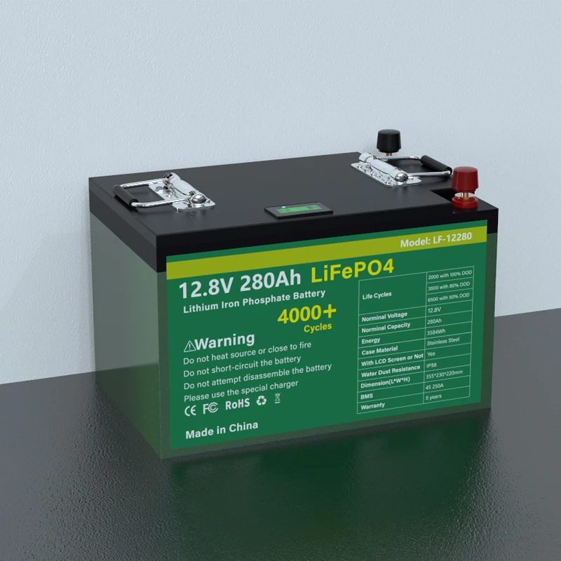 12V 280ah Pack 72v50ah 60ah 70ah 80ah 100ah Lifepo4 Lithium Iron Phosphate Battery Lithium Ion Battery 72v Scooter Motorcycle