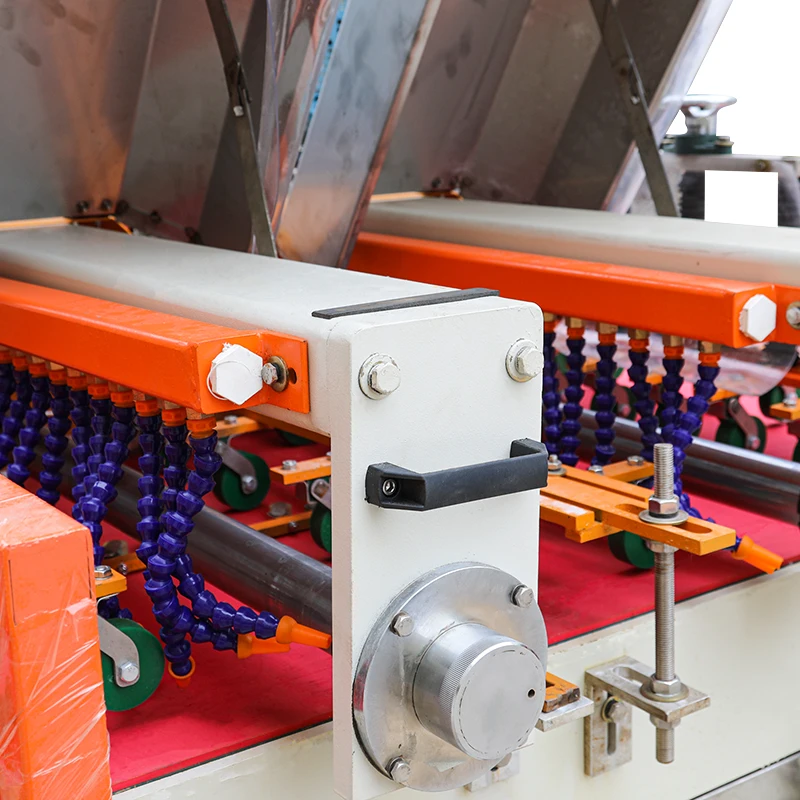Ceramic baseboard edge grinding multi-knife multi-group cutting machine cuts and produces mosaic tiles