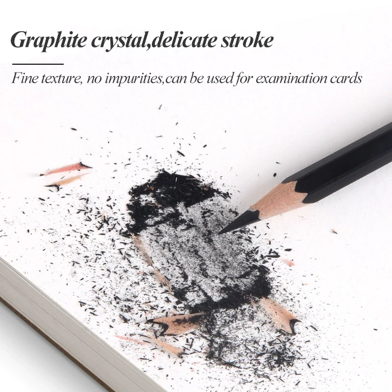 Матовый графитовый карандаш Faber-Castell для рисования художественный затенения черного цвета графитовые