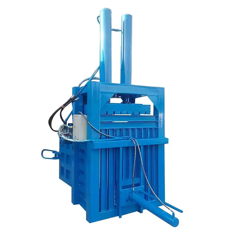 Compactor alfalfa grass aluminum can baling machine/wood sawdust vertical compactor for sales