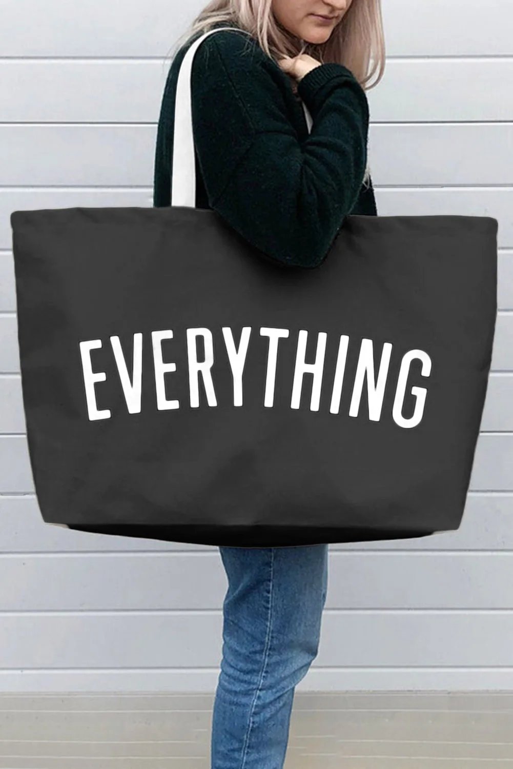 Oversize Canvas Shoulder Bag 16oz Thick Cotton Fabric Canvas Bag