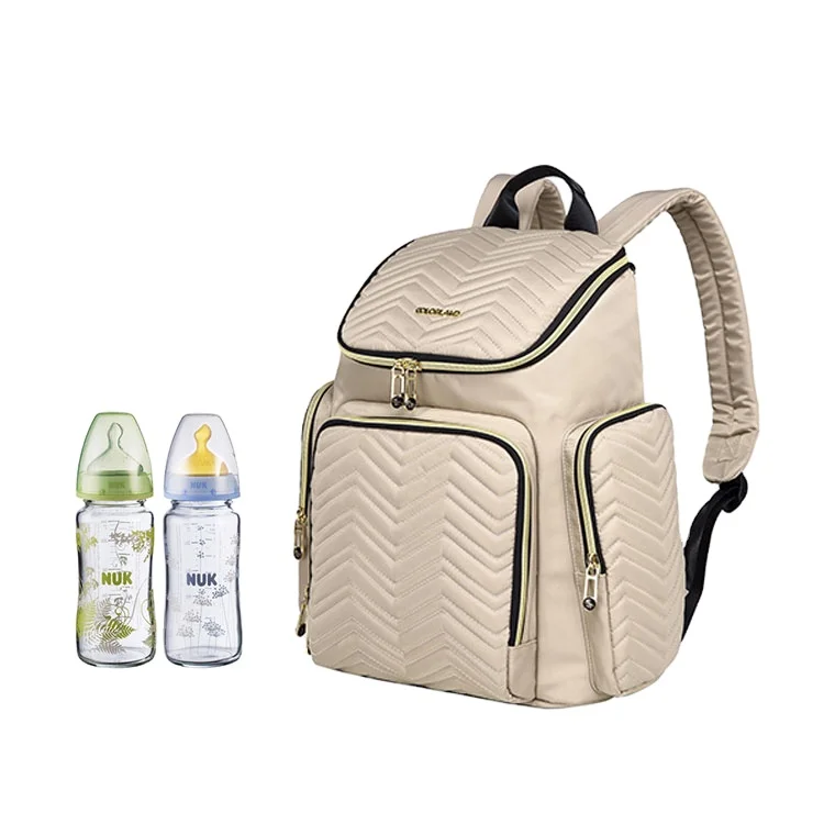 Colorland hot selling embroidery diaper backpack for mummy & baby